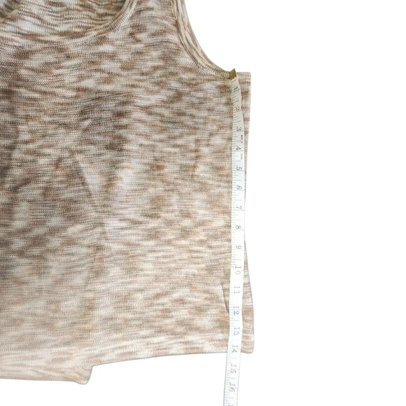 St. John Collection Women's Sleeveless Knit Tank Top Brown Beige Size L - Picture 5 of 5